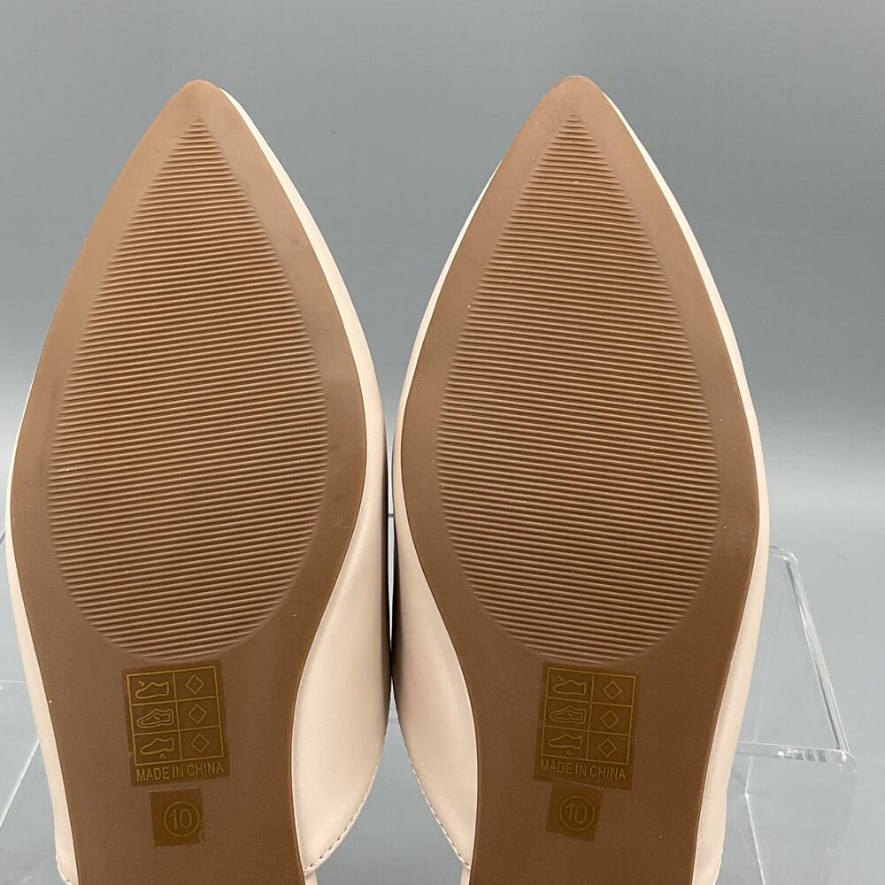 NEW Journee Collection Women’s Malorie Mules Nude Size 10 - Picture 10 of 10